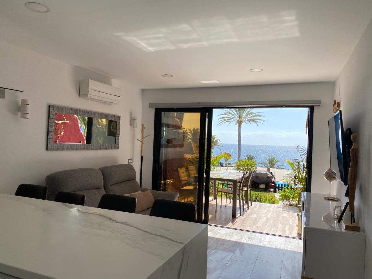 First Beachline Deluxe With Garden And Terrasse In Sun Club San Bartolomé Dış mekan fotoğraf
