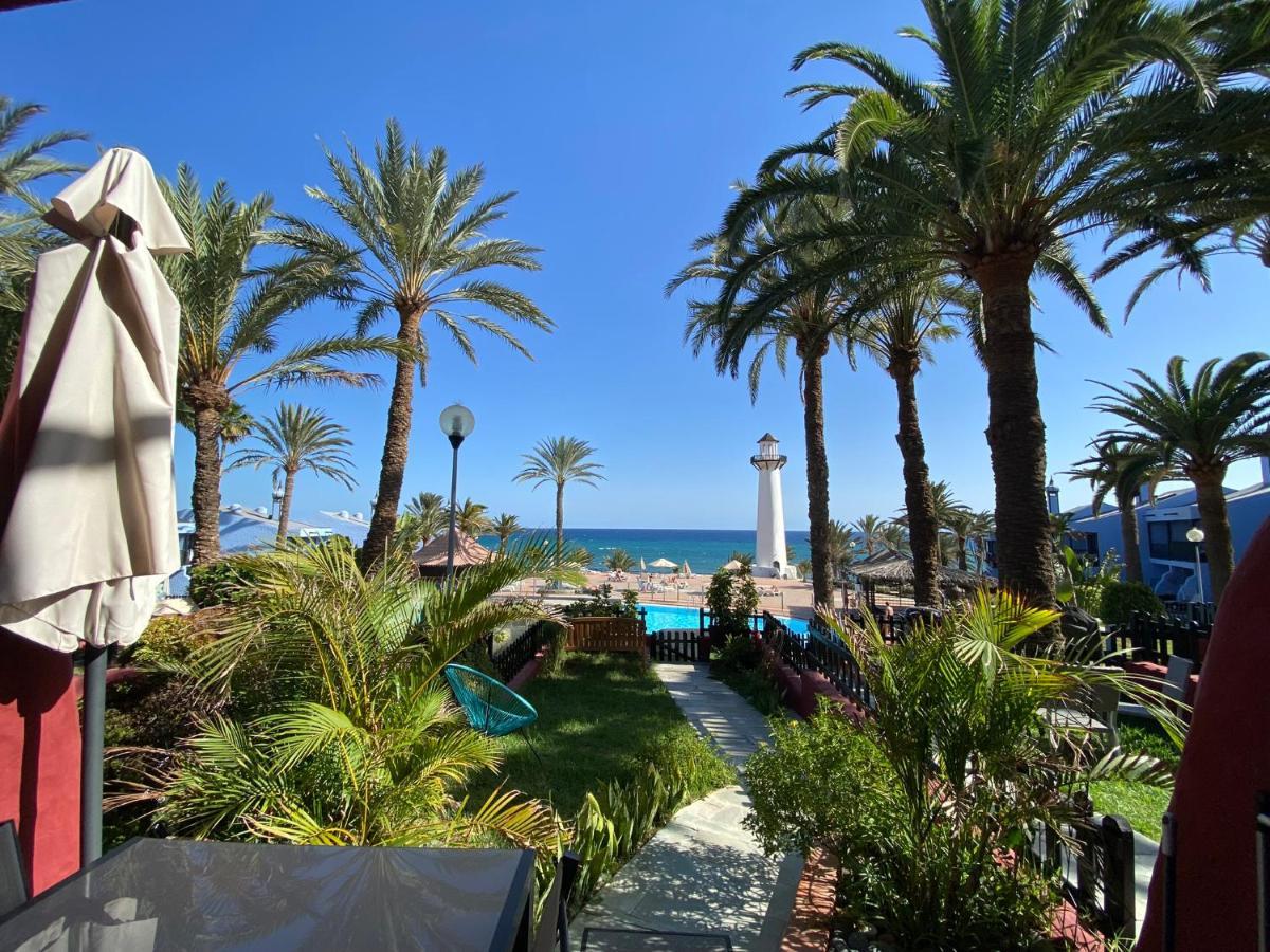 First Beachline Deluxe With Garden And Terrasse In Sun Club San Bartolomé Dış mekan fotoğraf